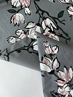 Плательная сер/цветы магнолии